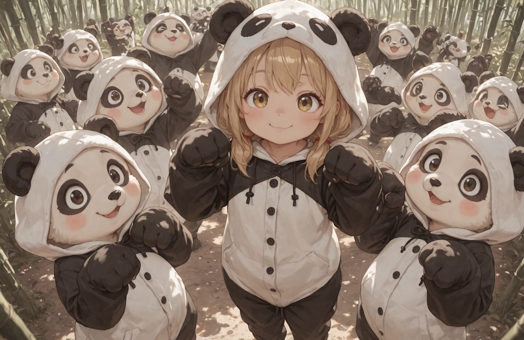 【耐久テスト】パンダ6匹　AIヤケ◯ソ