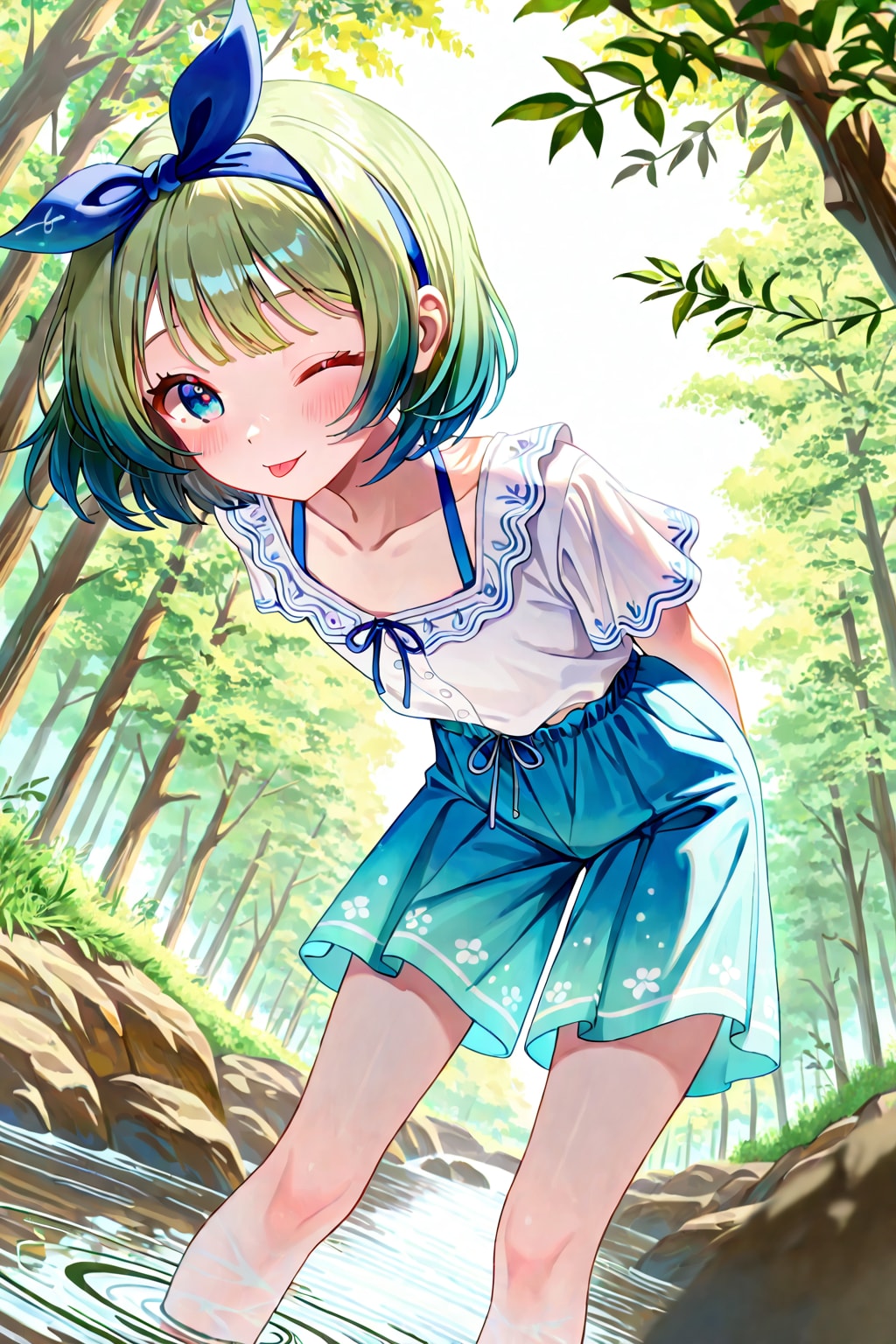 川遊び