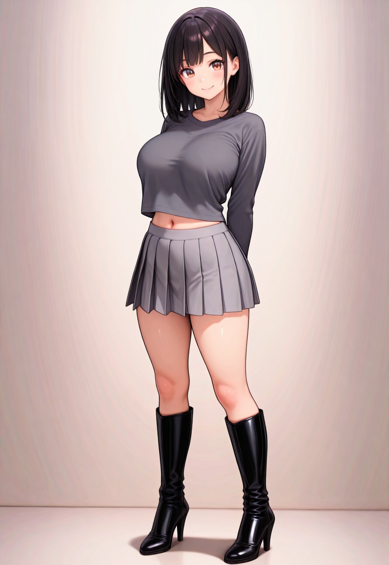 640（グレーの長袖Tシャツ）
