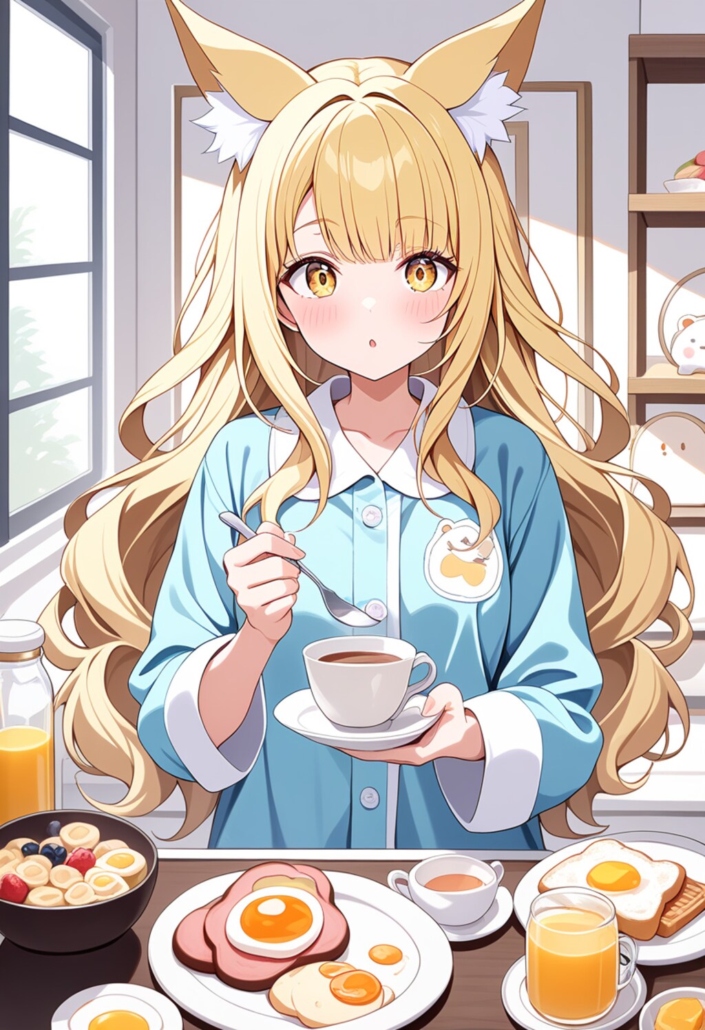 小説『朝食食べるコッコ』【ニャンノ世界】