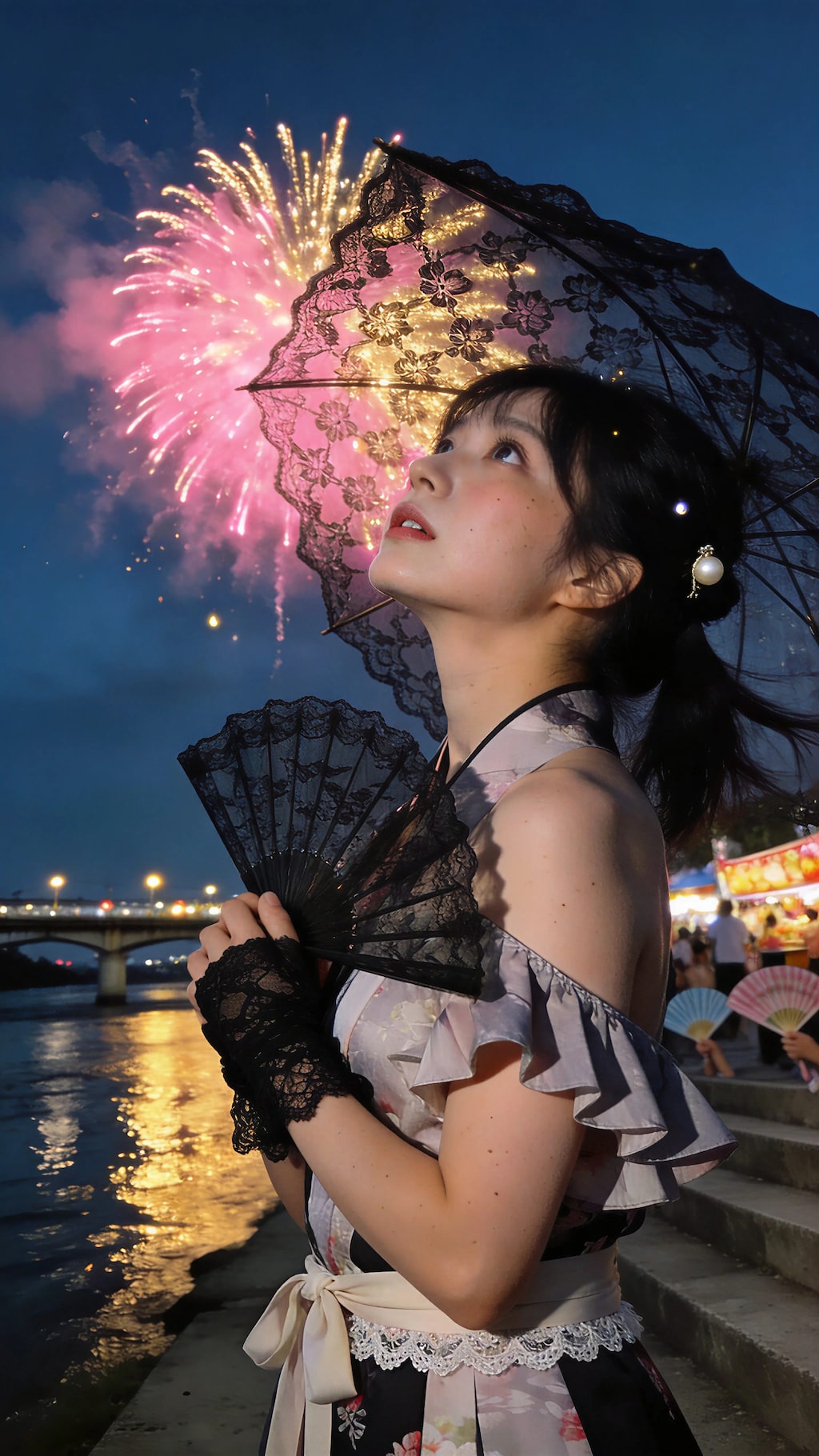 Lace Beneath the Fireworks