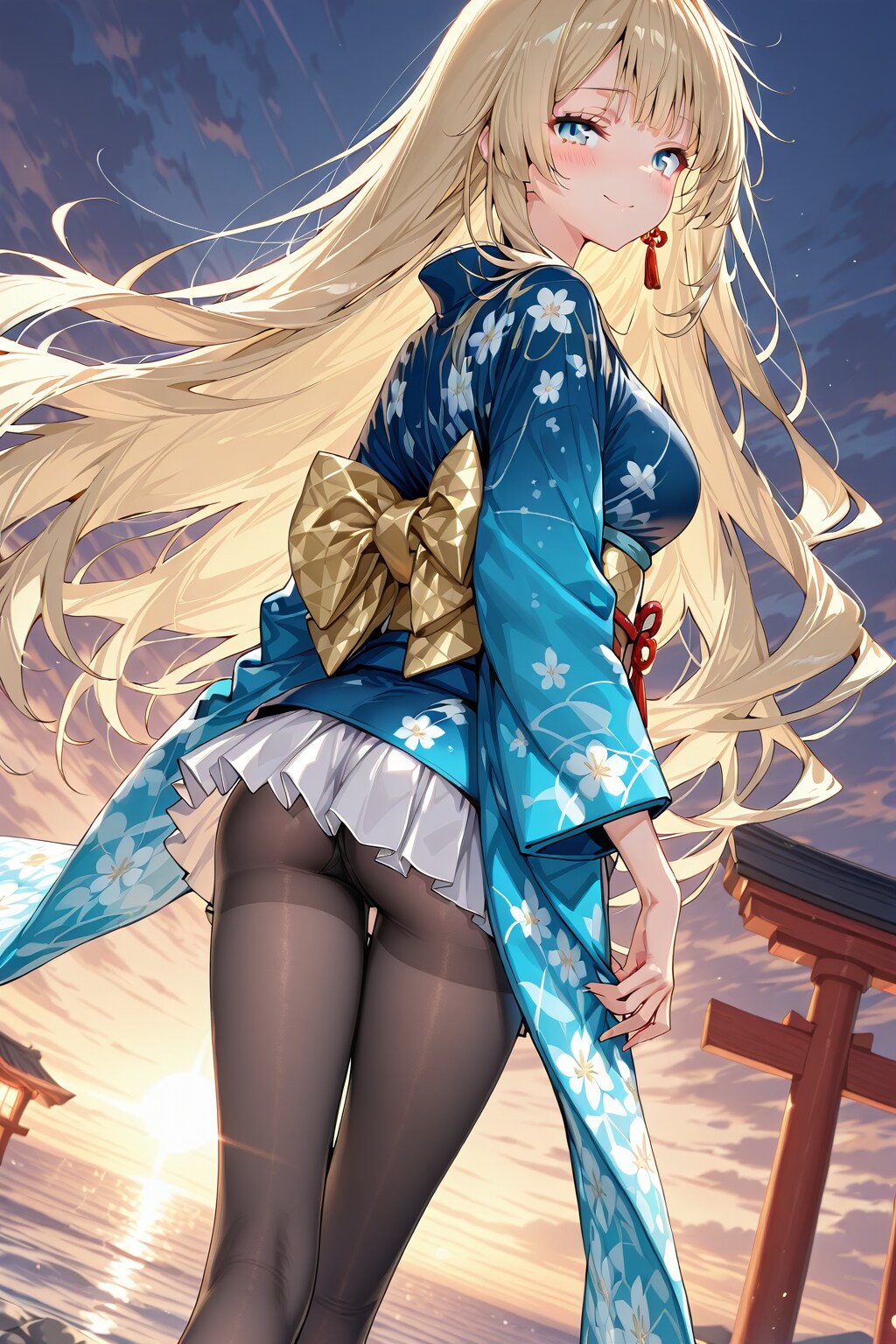 金髪　大正ロマン