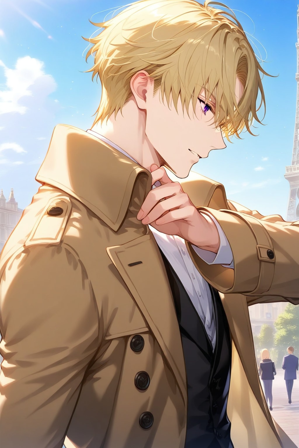 パリ　シャンゼリゼにて