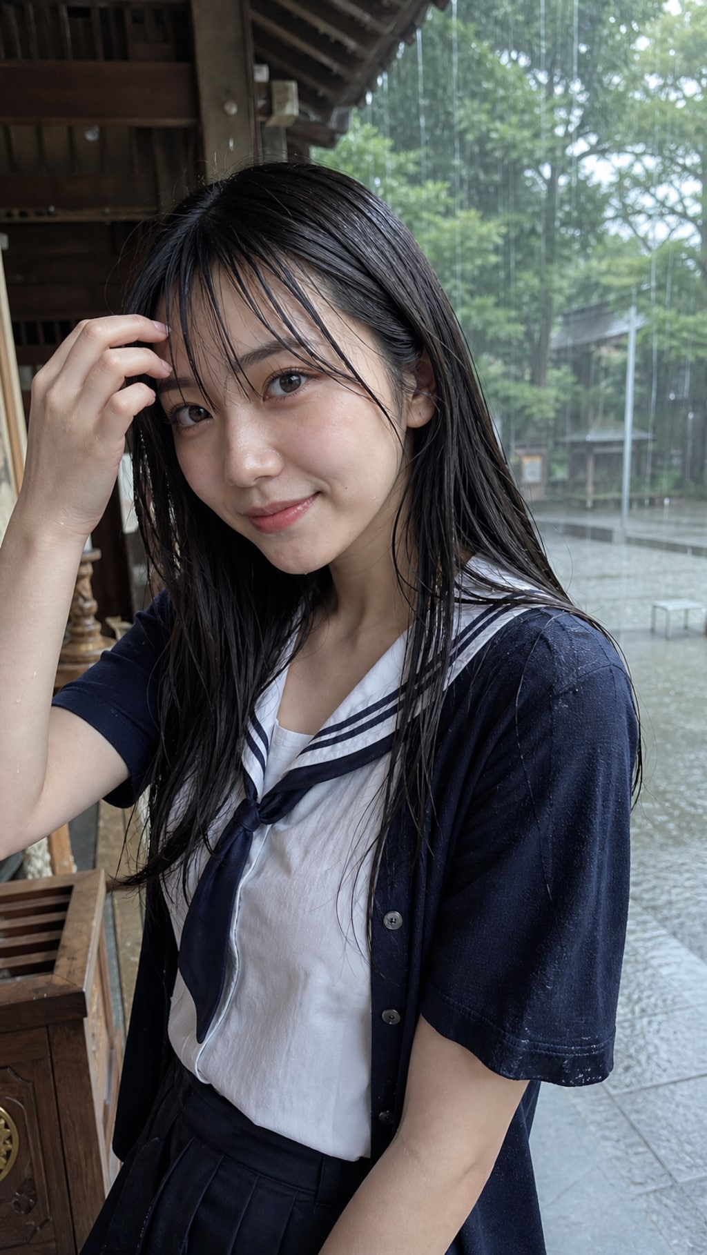 A Smile Beneath the Summer Rain