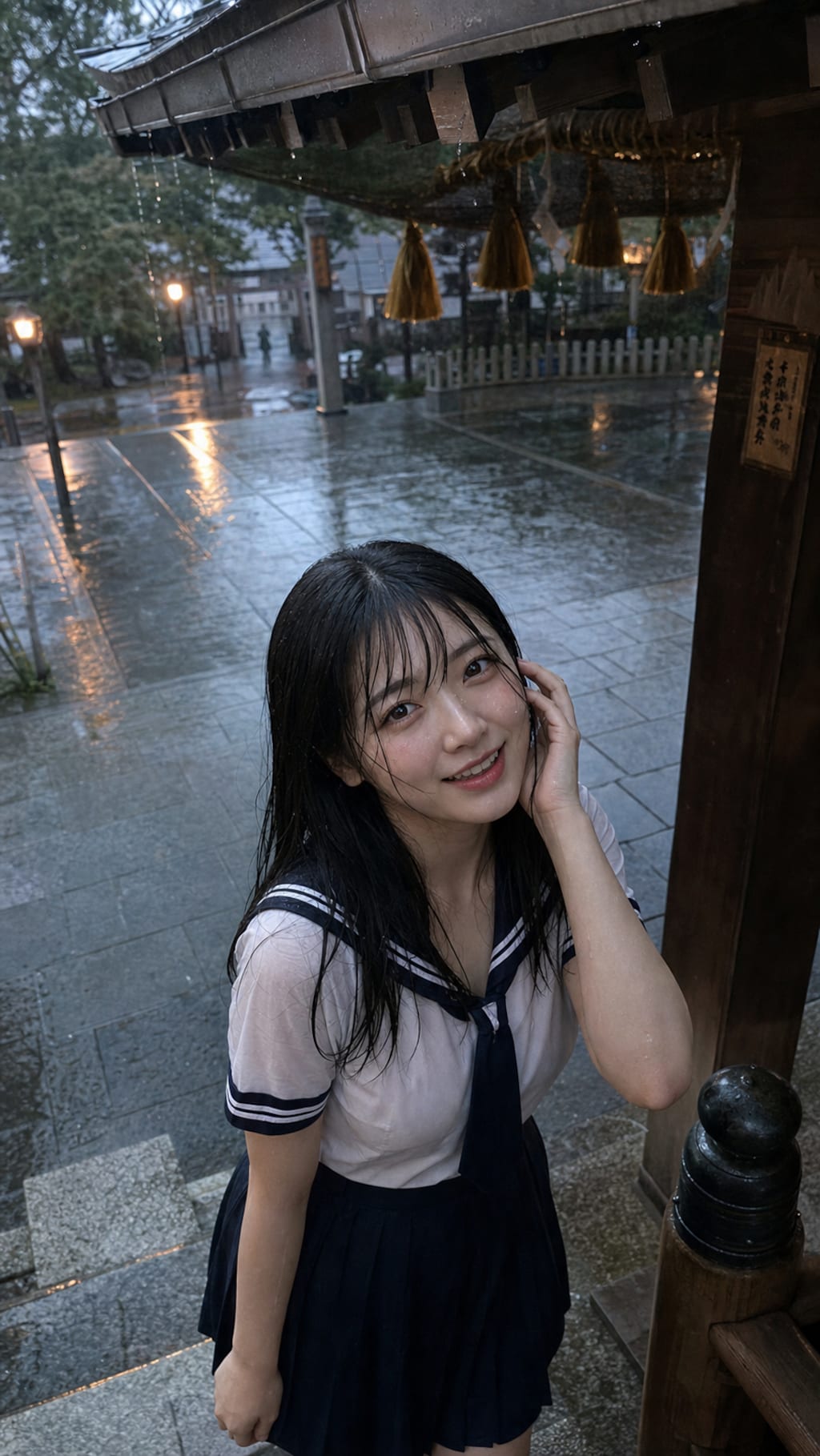 A Smile Beneath the Summer Rain