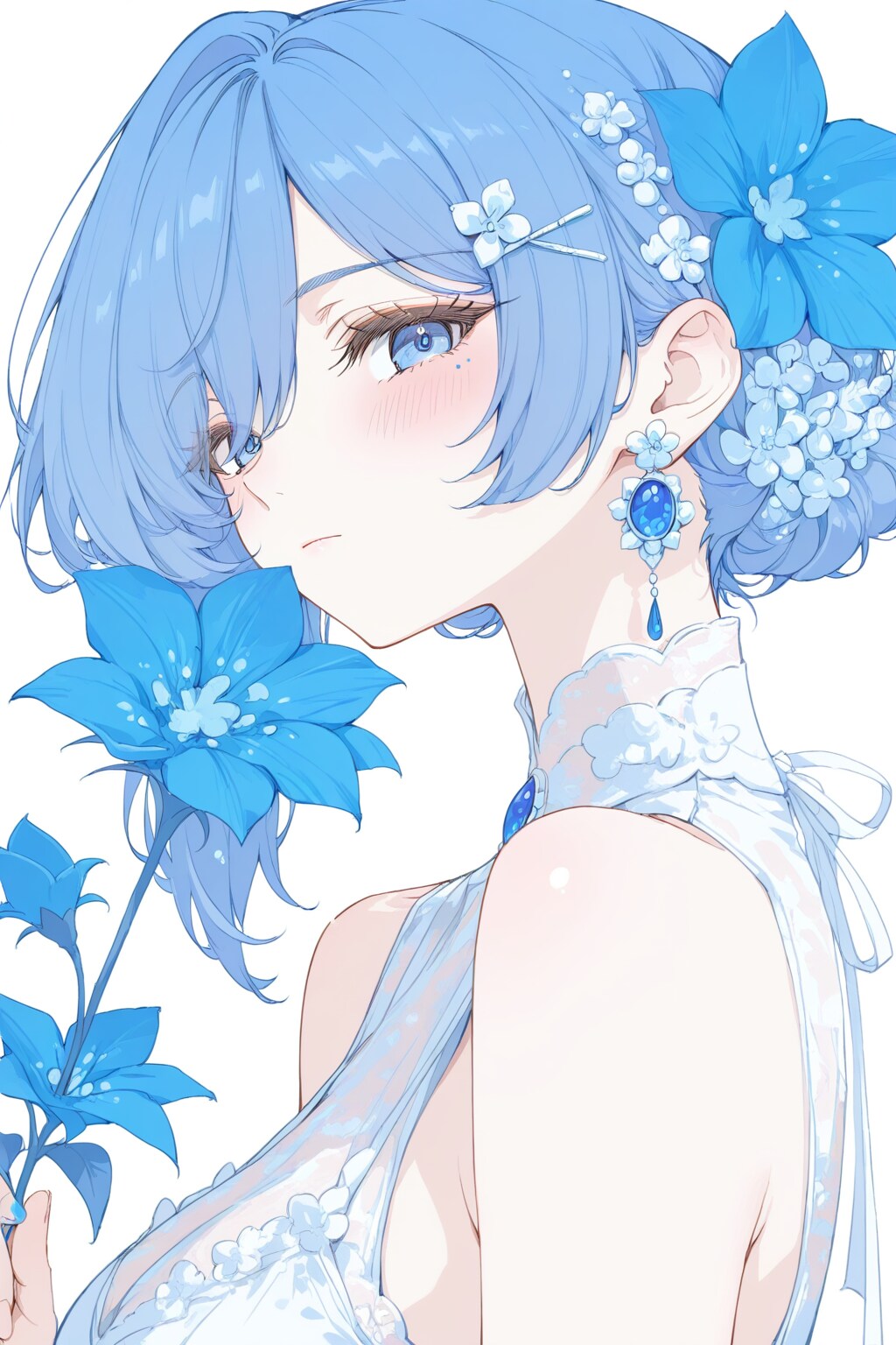 青い花 | の人気AIイラスト・グラビア
