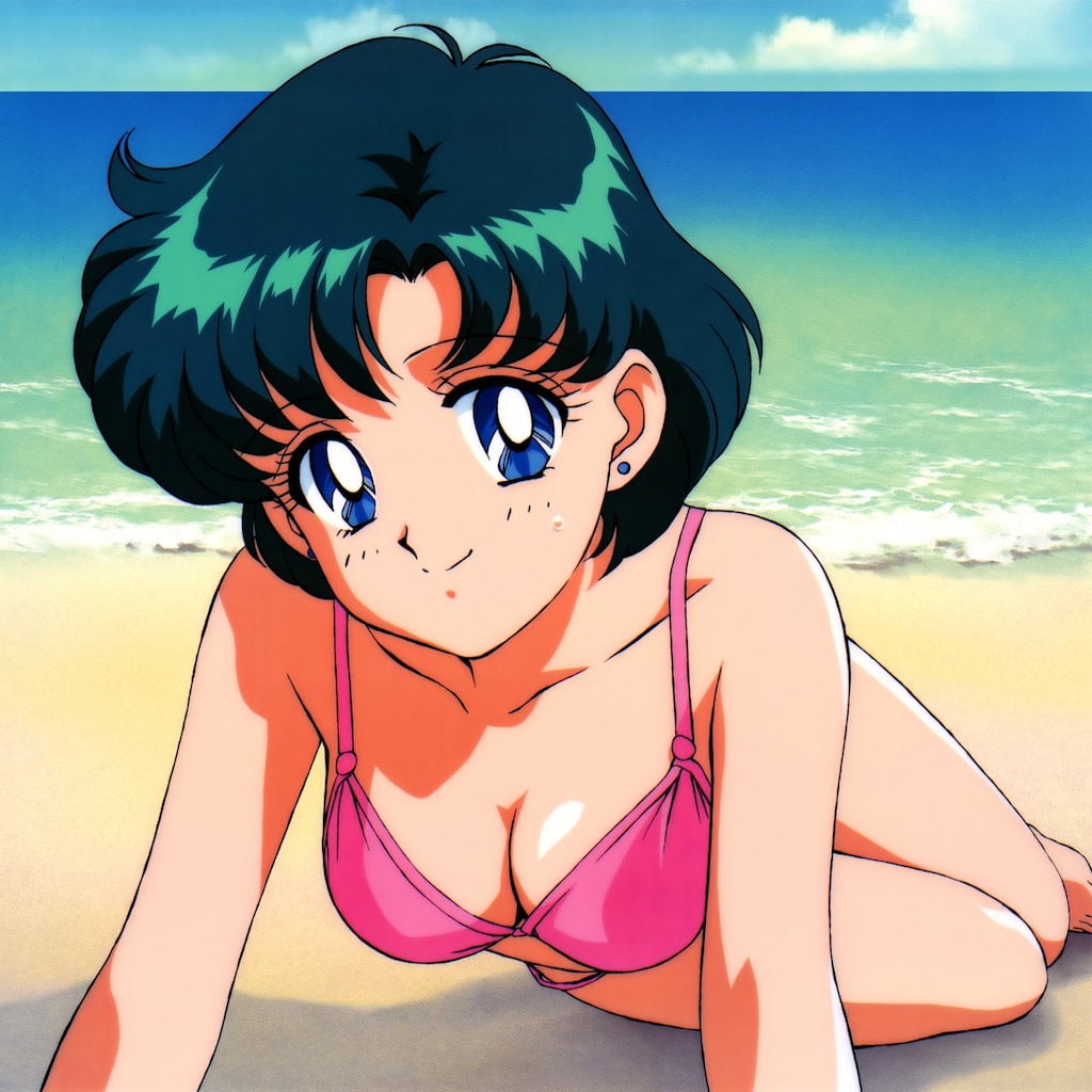 浜辺の水野亜美