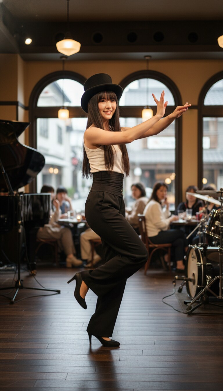 Gemini実写特集　かっこかわいいダンサー白鳥英美梨の元町カフェ Guillaume バータイム公演