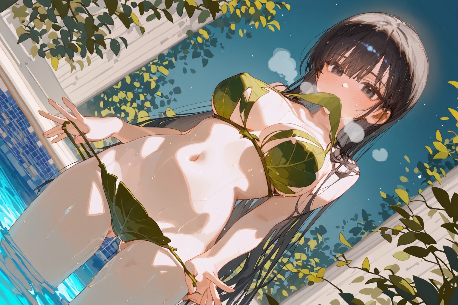 葉っぱビキニ