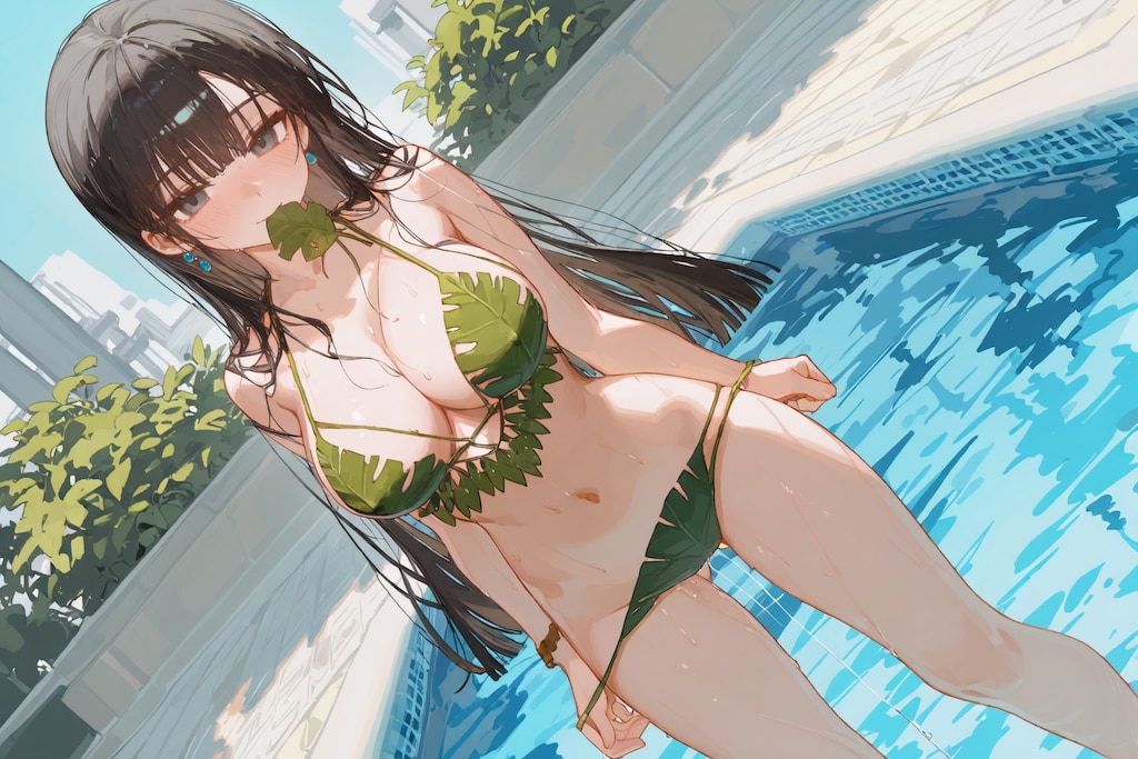葉っぱビキニ