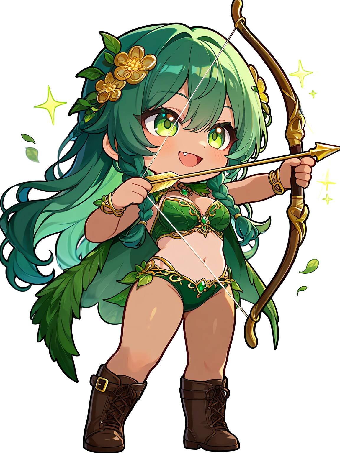 ランジェリー戦士 ② 緑＆桃
