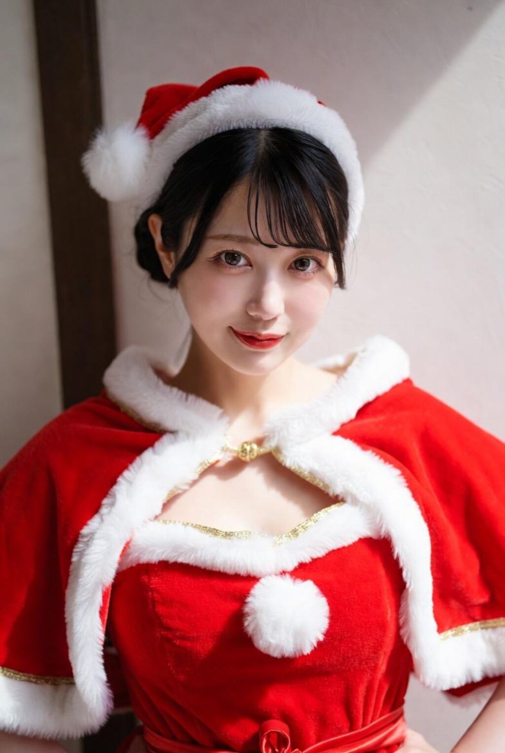 サンタコスの女の子