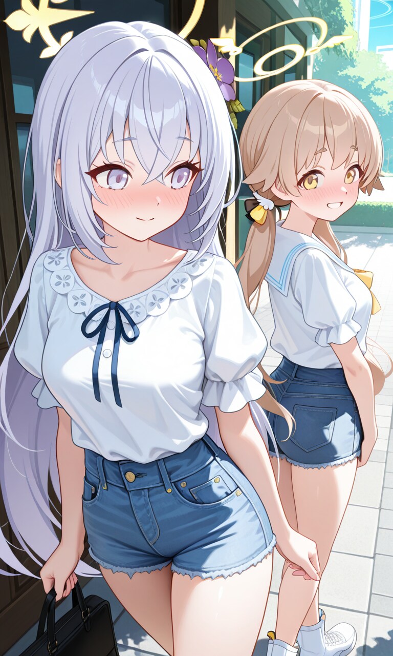 ヒフミとアズサ　夏私服2-3