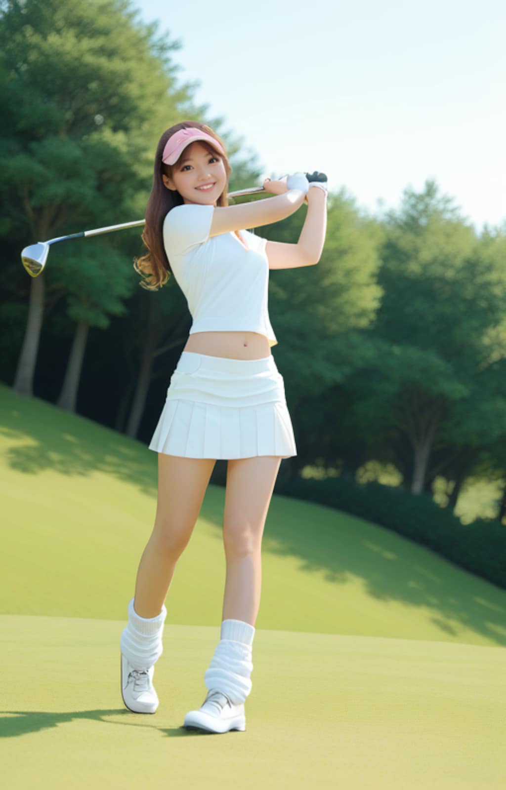 ルーズソックスを履くゴルフ部