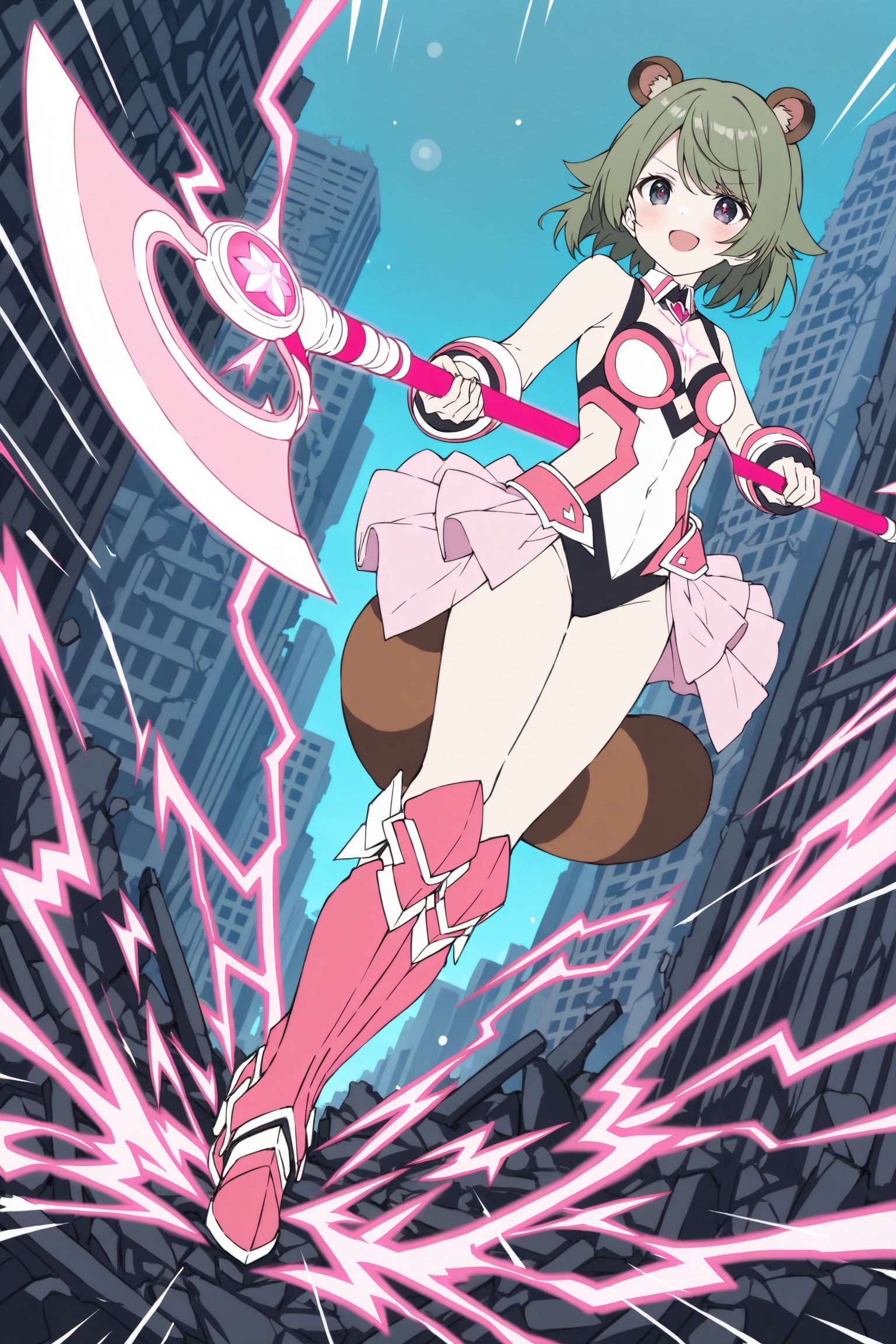 魔法少女系ケモミミパワードスーツ（ピンク）