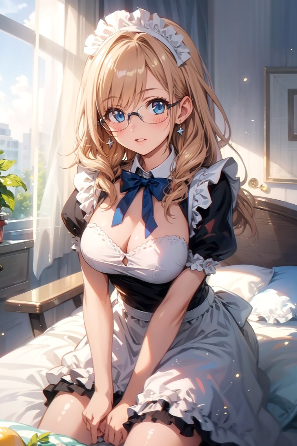 メガネ美少女メイド | の人気AIイラスト・グラビア