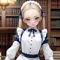 書斎のメイド (9枚) 4枚目