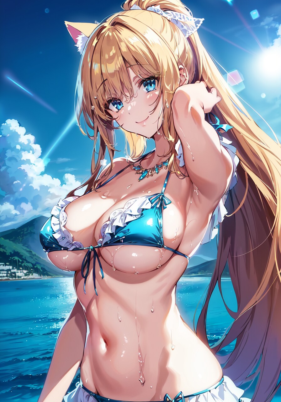 水着のアシュレイ