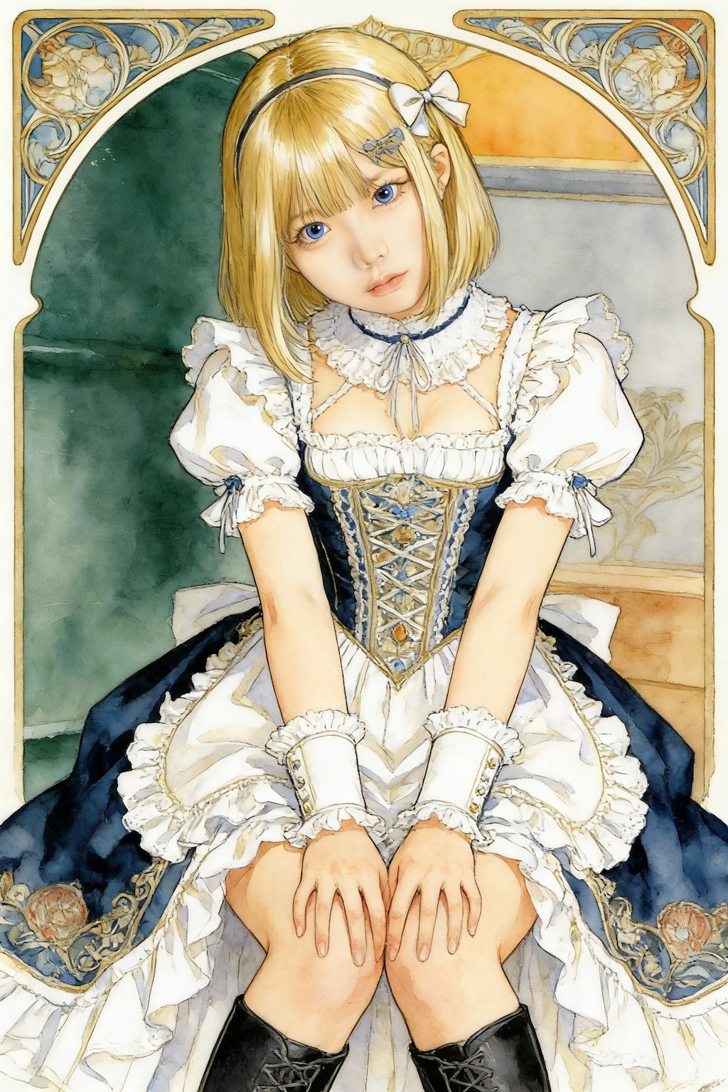 金髪少女の肖像