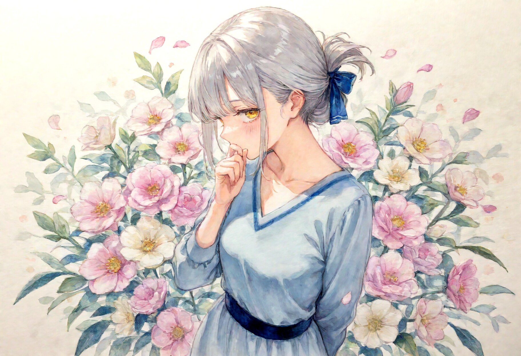 看板娘　flowers