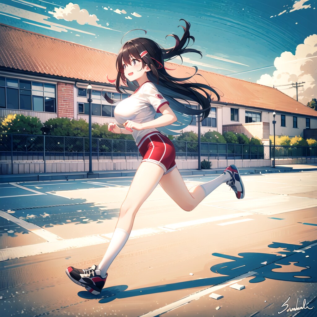 長い脚で