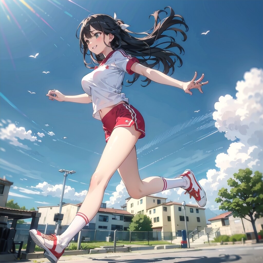 長い脚で