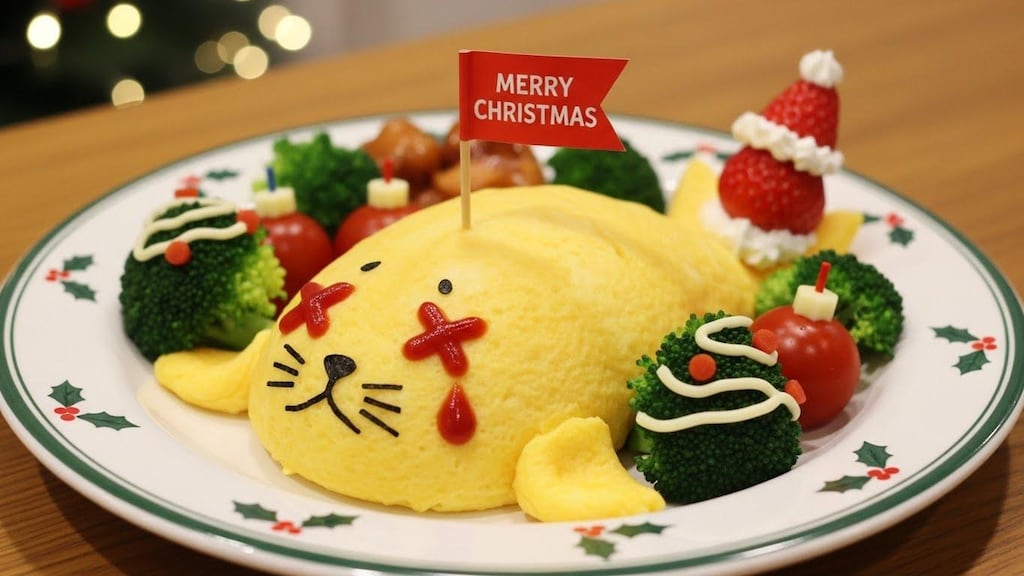 ジタバタアザラシのクリスマスお子様ランチ