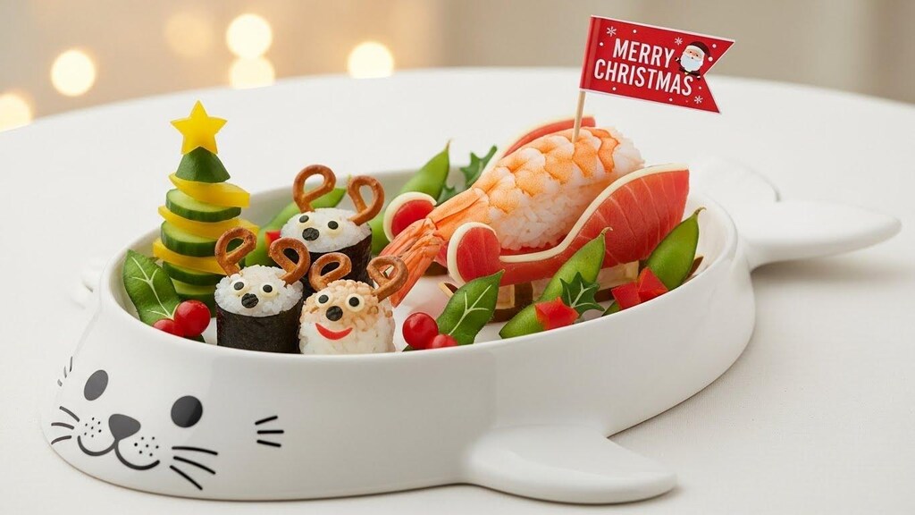 ジタバタアザラシのクリスマスお子様ランチ