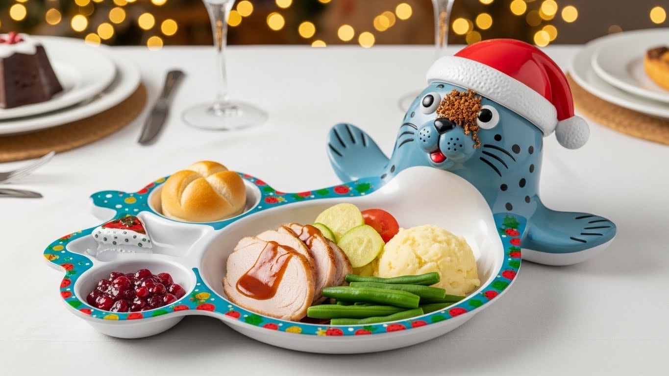 ジタバタアザラシのクリスマスお子様ランチ | の人気AIイラスト・グラビア