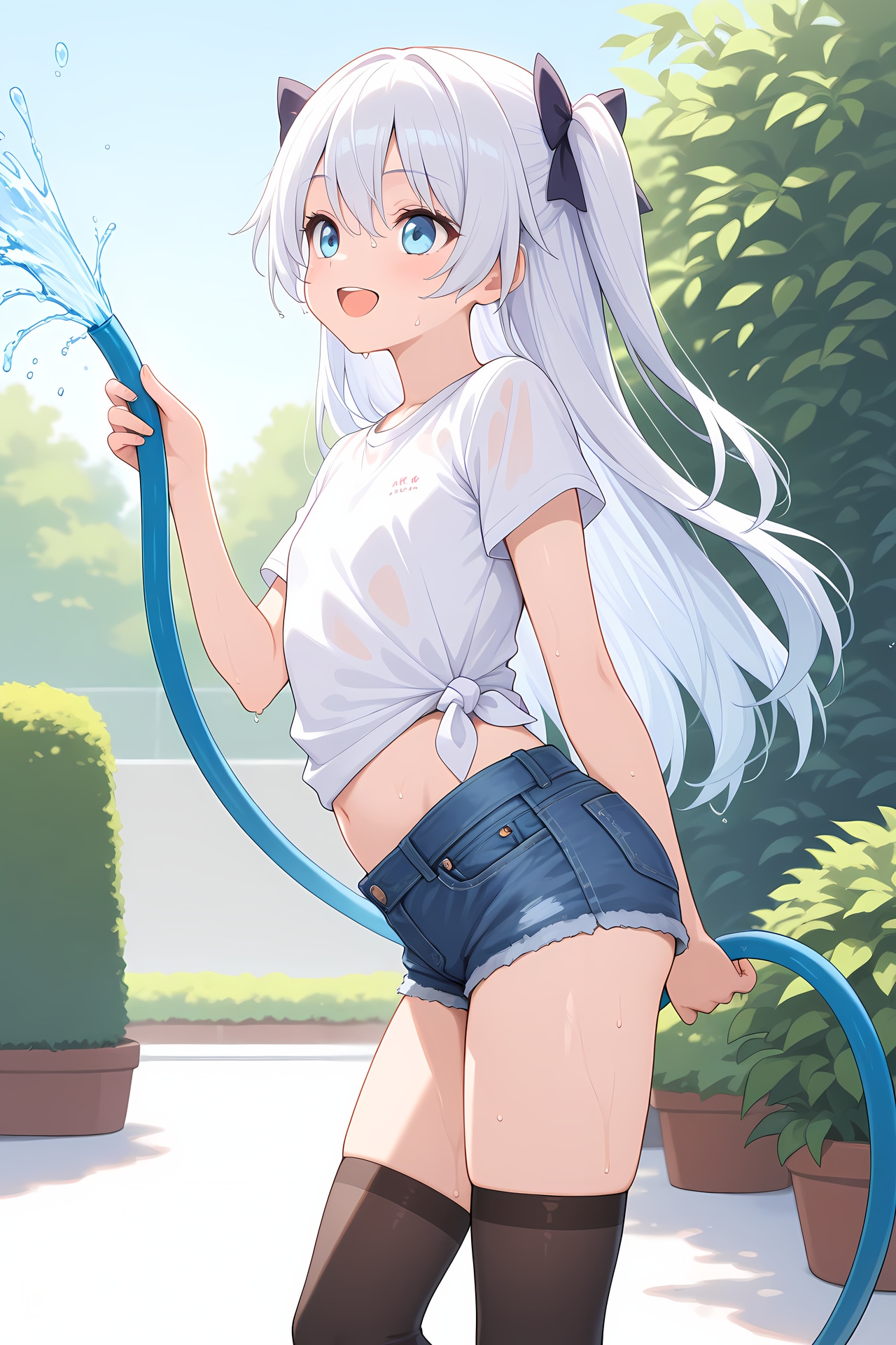 水やり | の人気AIイラスト・グラビア