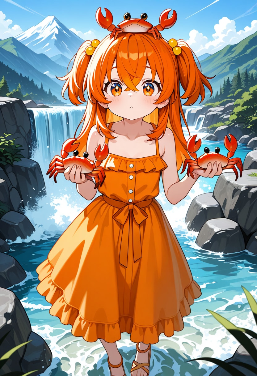 かにすけの沢遊び | の人気AIイラスト・グラビア