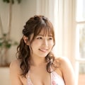 春色ピンクの花柄ビキニ 2枚目