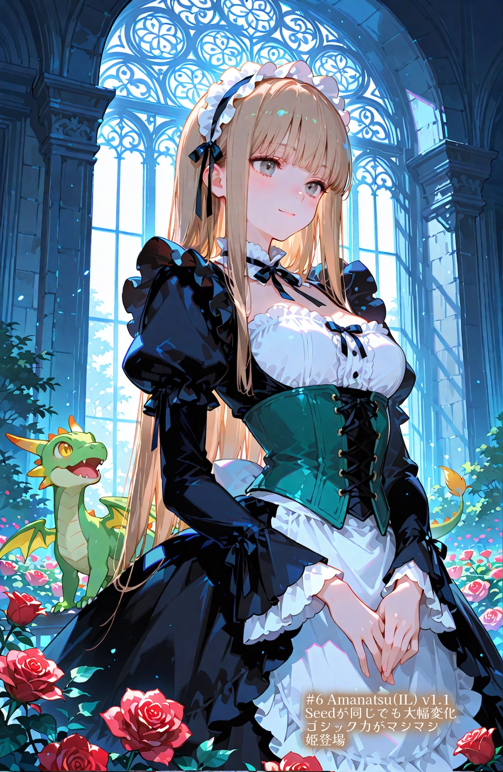 薔薇の園にゴシックメイド (でやんす)