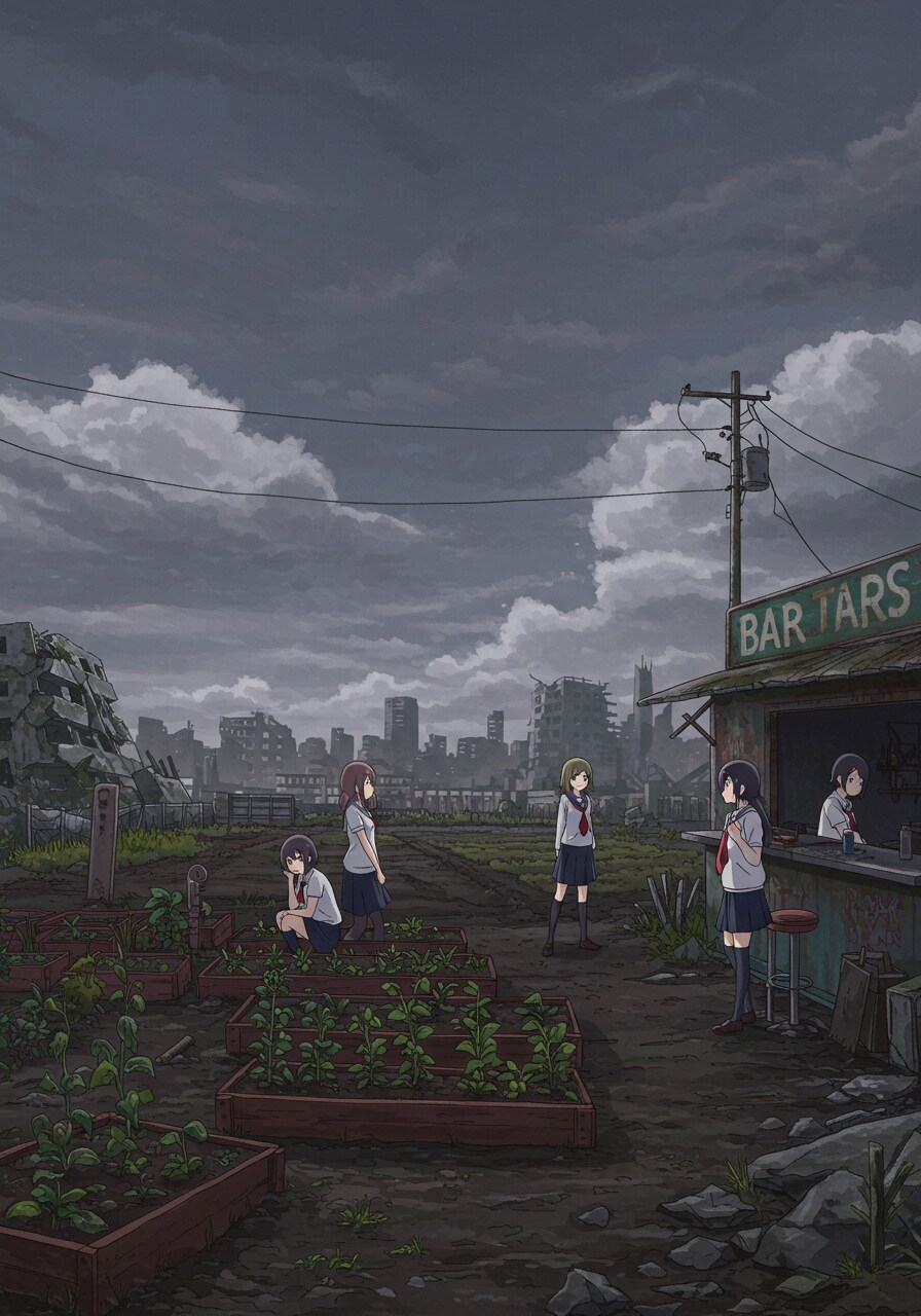 終末世界で栽培バル生活 | の人気AIイラスト・グラビア