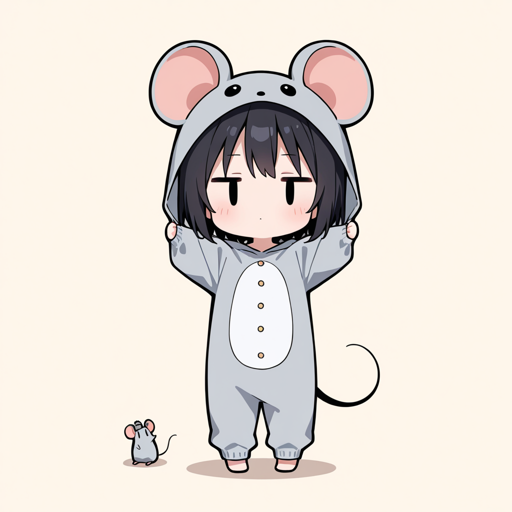 着ぐるみ着せ替え（ネズミ）