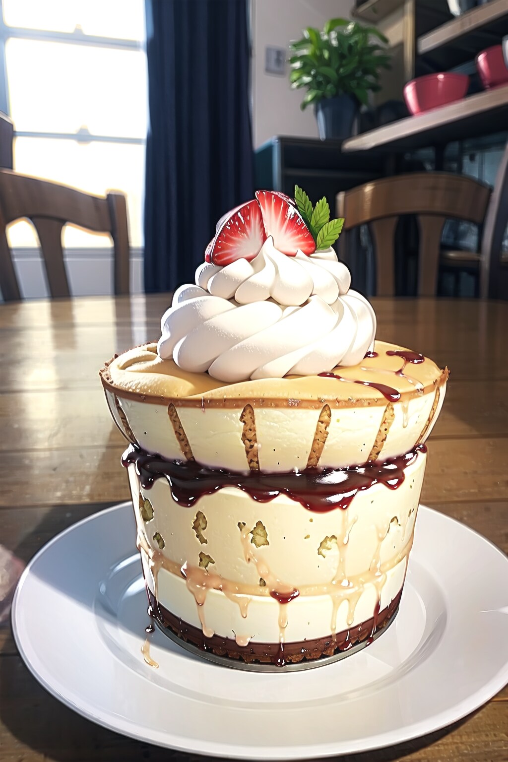 スフレチーズケーキ | の人気AIイラスト・グラビア