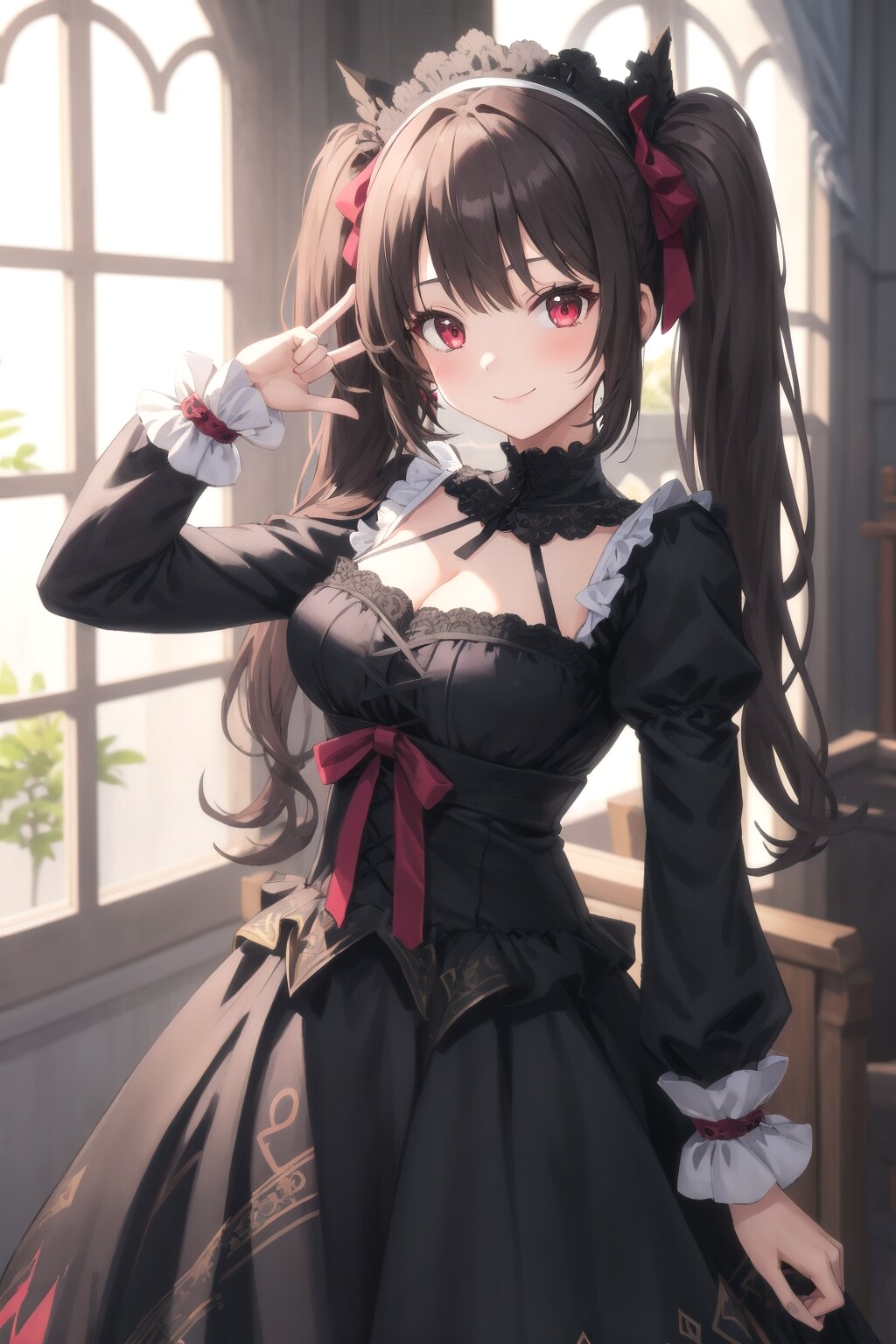 黒髪ゴスロリ風(ロリータ系流行るといいわね)_20240830