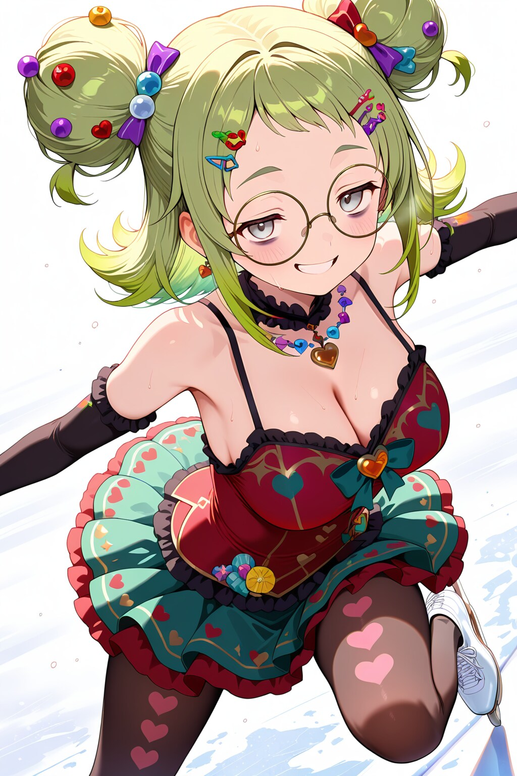 デコラで作るスケート衣装 | の人気AIイラスト・グラビア