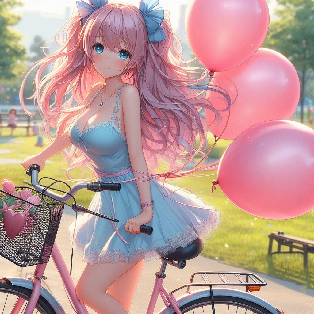 風船もらいに隣町まで行ってきちゃった♡ あげないよ?