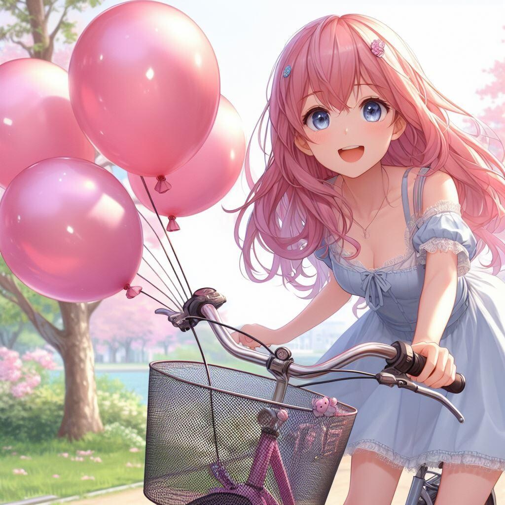風船もらいに隣町まで行ってきちゃった♡ あげないよ?