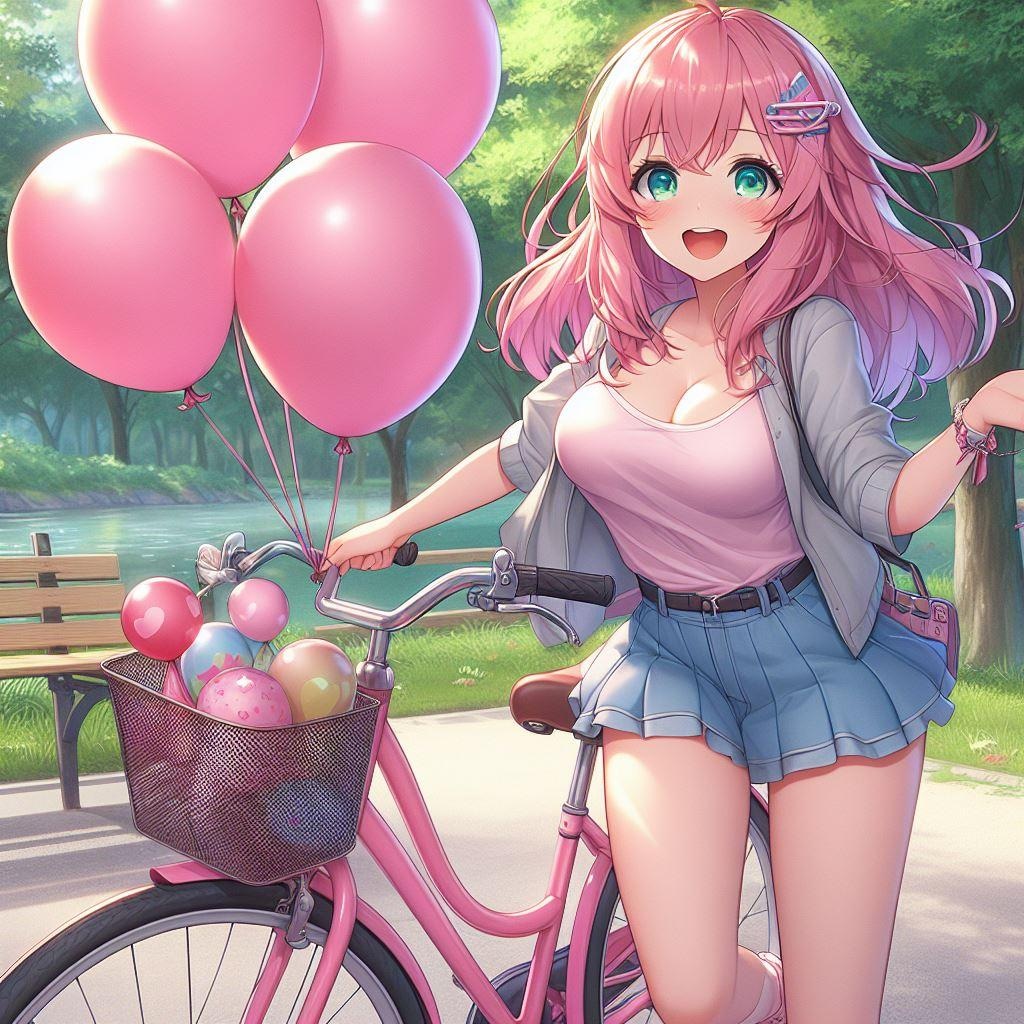 風船もらいに隣町まで行ってきちゃった♡ あげないよ?