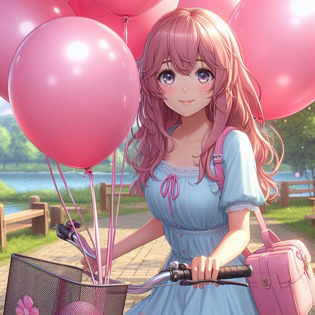 風船もらいに隣町まで行ってきちゃった♡ あげないよ?