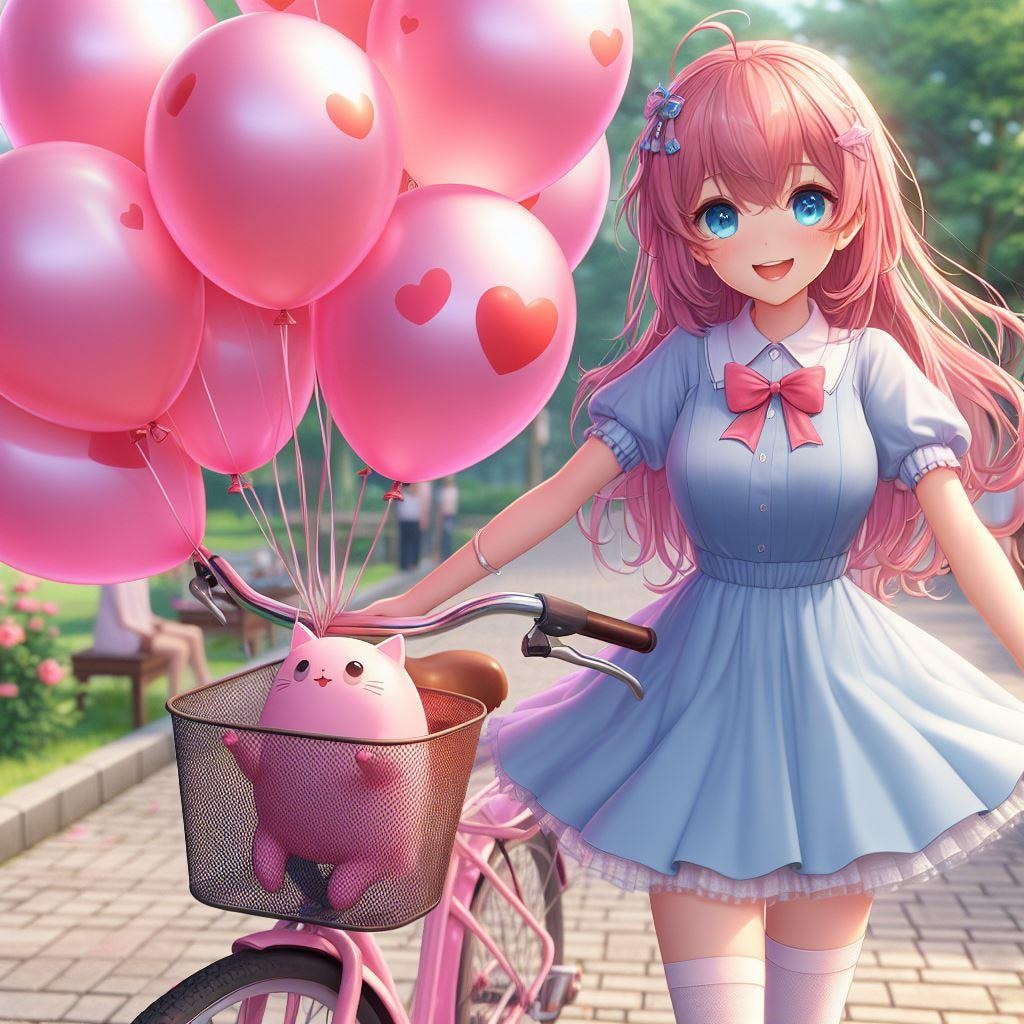 風船もらいに隣町まで行ってきちゃった♡ あげないよ?
