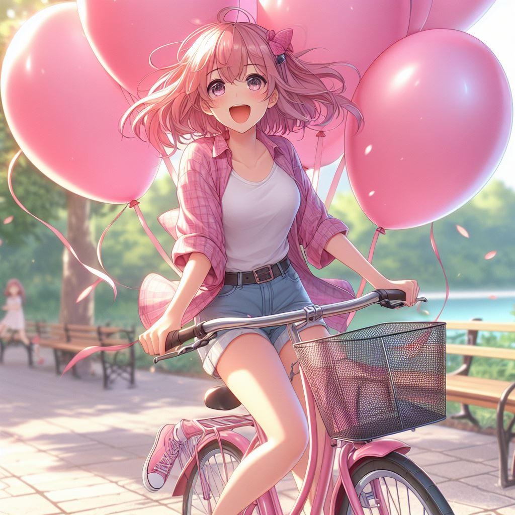風船もらいに隣町まで行ってきちゃった♡ あげないよ?