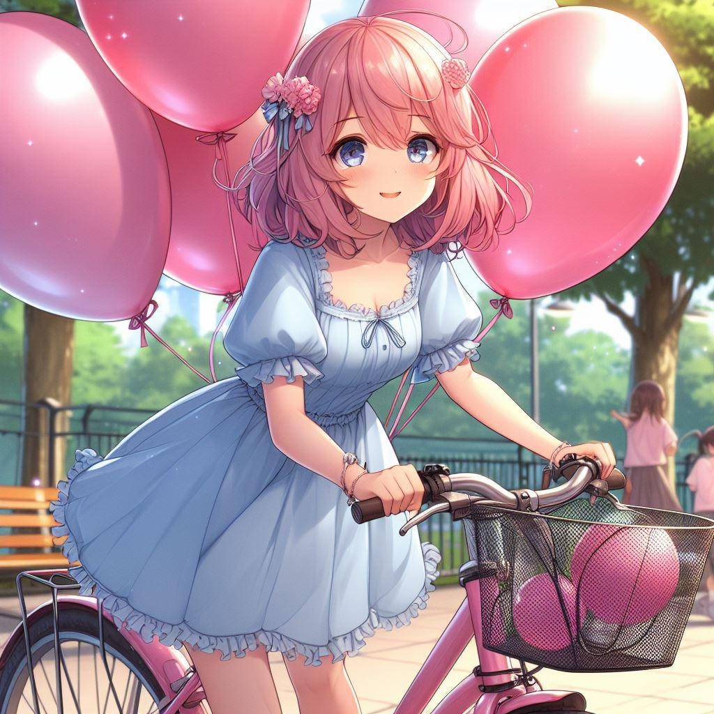 風船もらいに隣町まで行ってきちゃった♡ あげないよ?