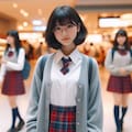 眼鏡女子 楓の美術館 7枚目