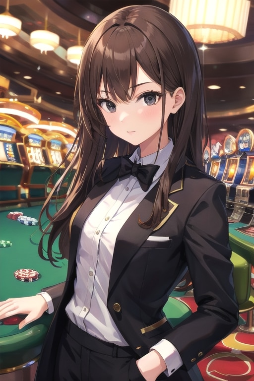 カジノディーラー（みことちゃん） | の人気AIイラスト・グラビア