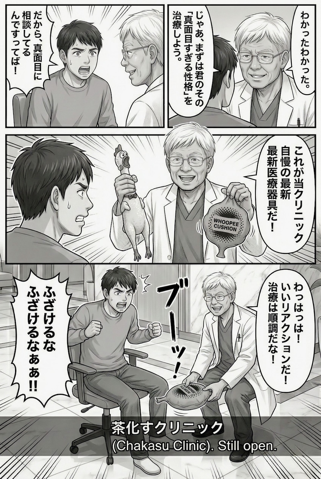 ギャグ漫画〜頑張れ高〇院長〜2話