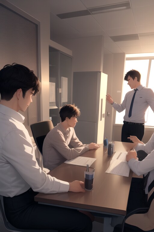 オフィスの会議