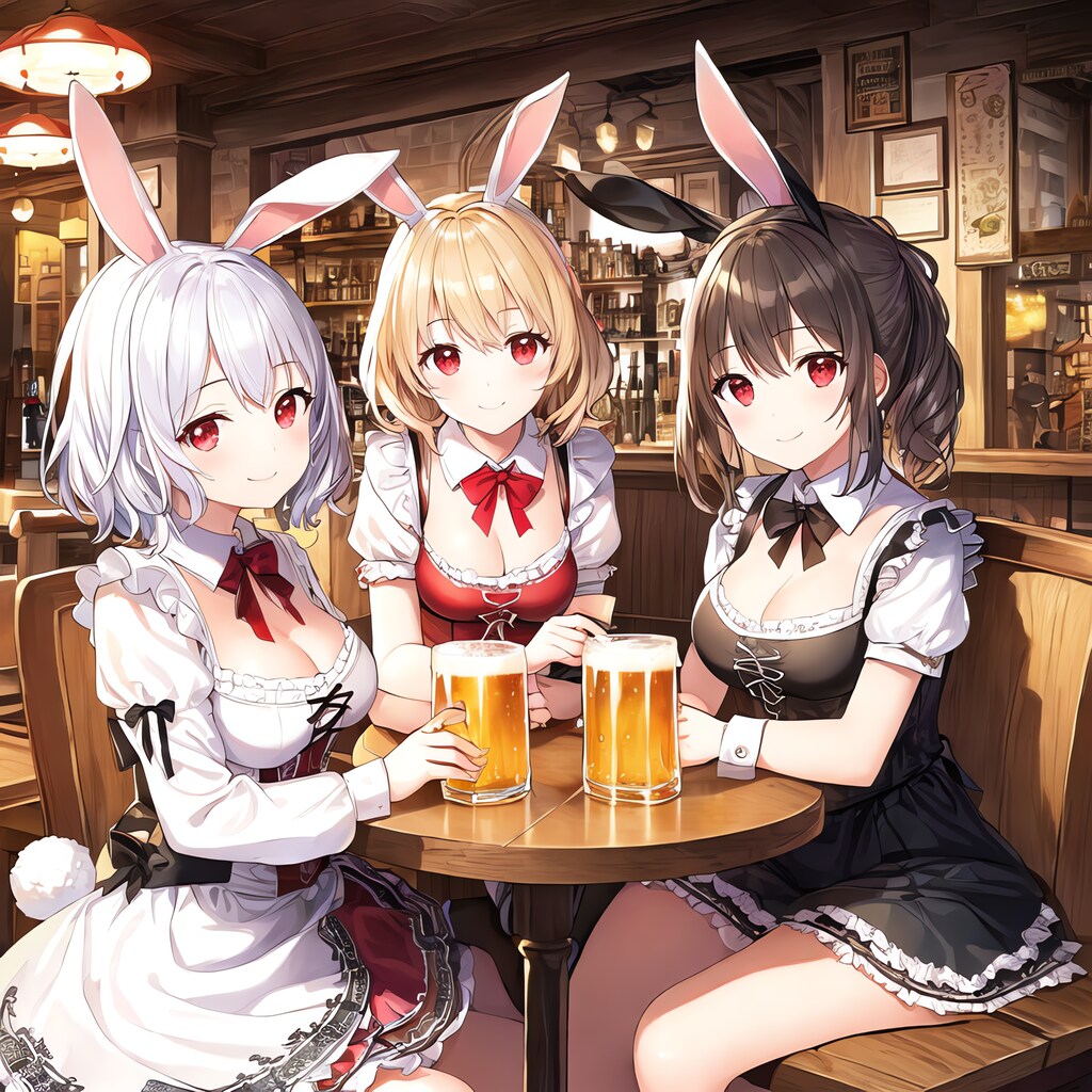 うさぎちゃん達の新年会